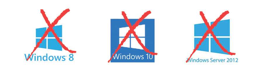 List Windows Operating Systems not supported by LogMeInBackup